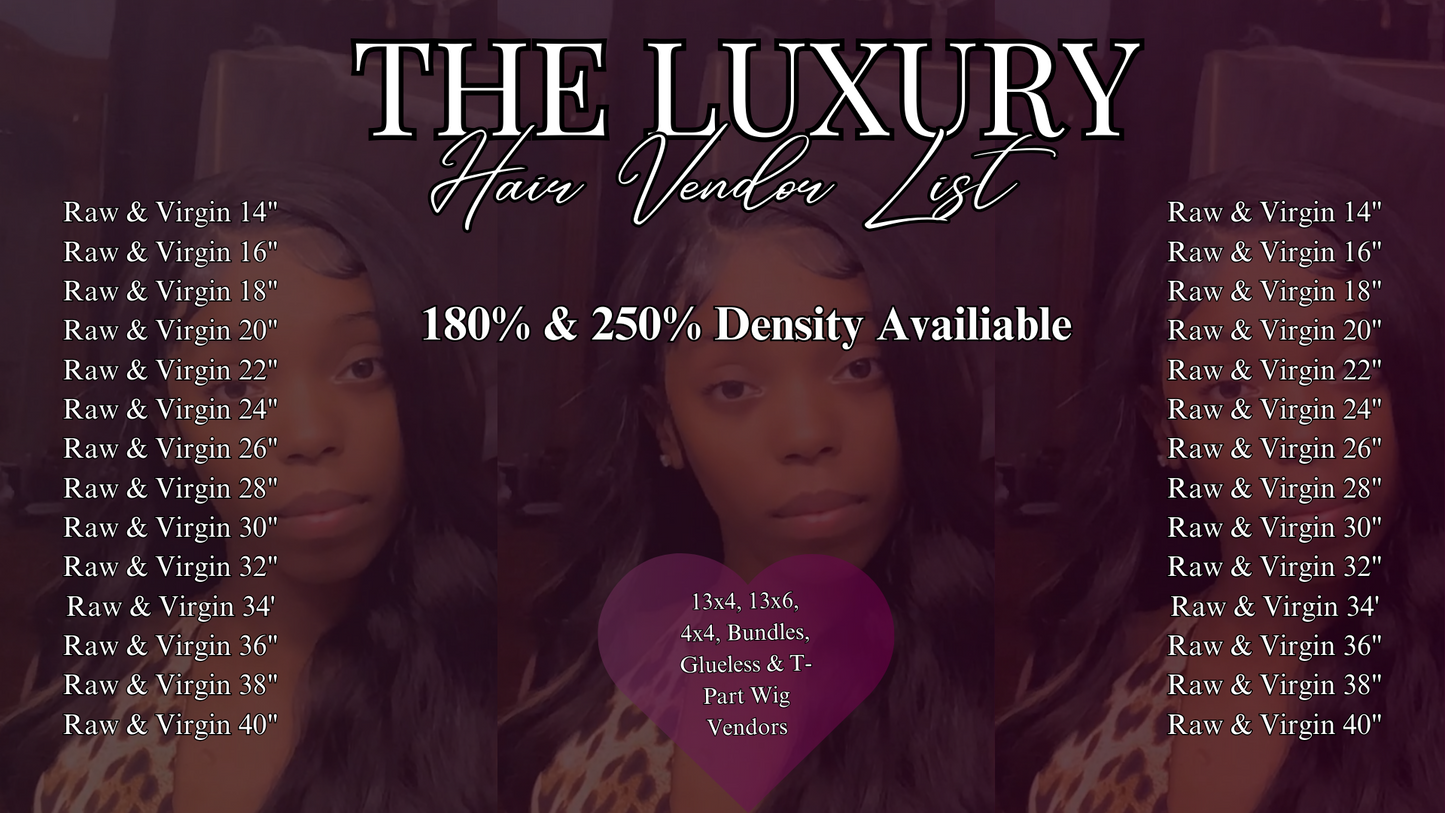 Luxury Hair Vendor List