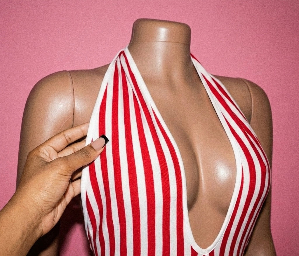 Vintage Peppermint Bodycon Suit