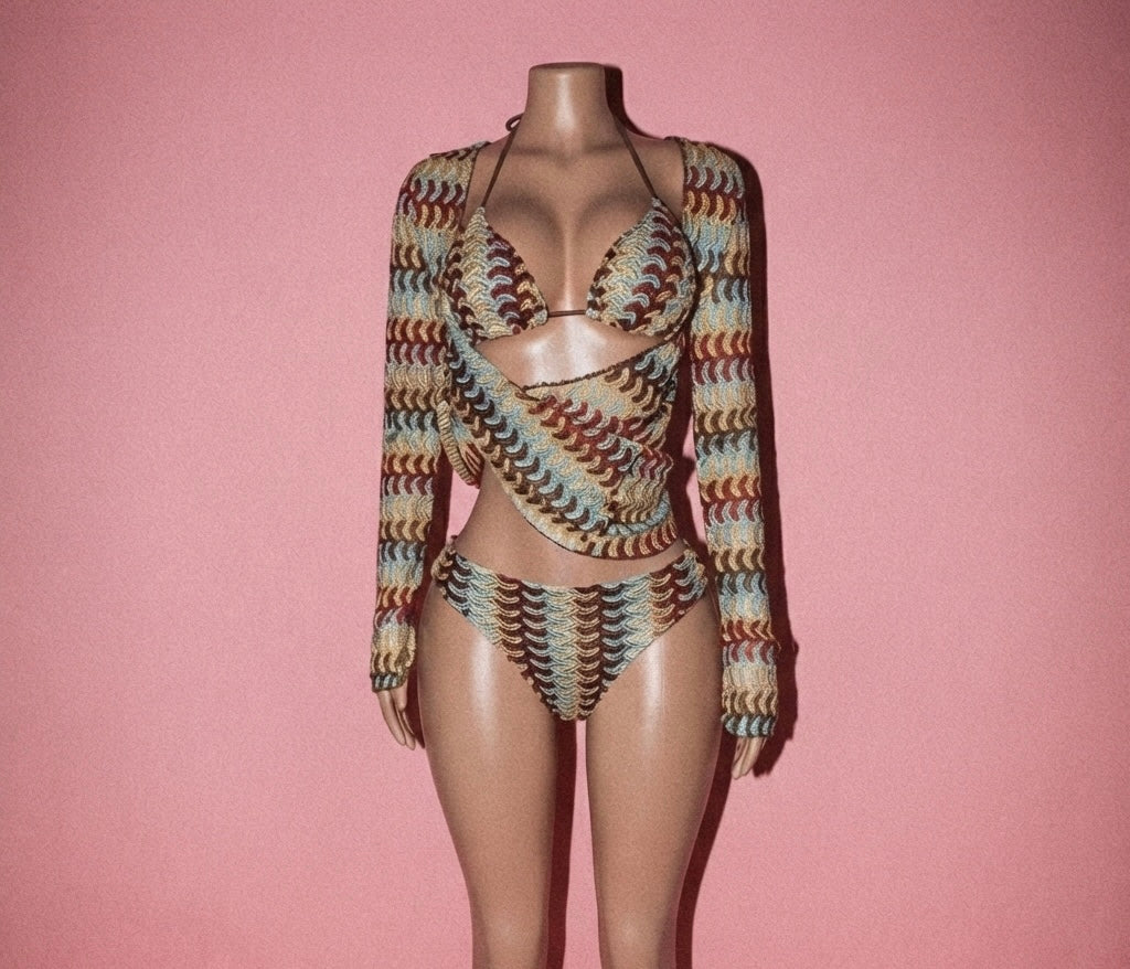 Goddess Mirage 3 Piece Bikini Set
